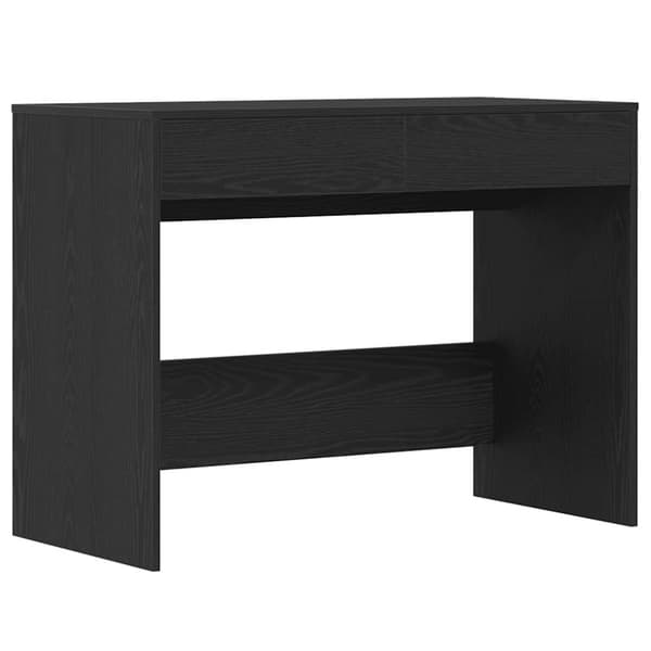vidaXL Skrivbord svart ek 101x50x76,5 cm konstruerat trä