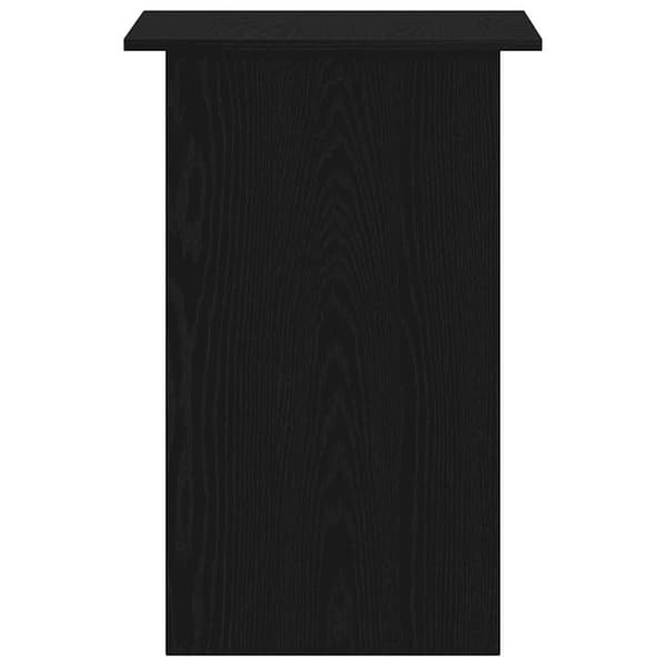 vidaXL Skrivebord svart eik 90x50x74 cm konstruert tre