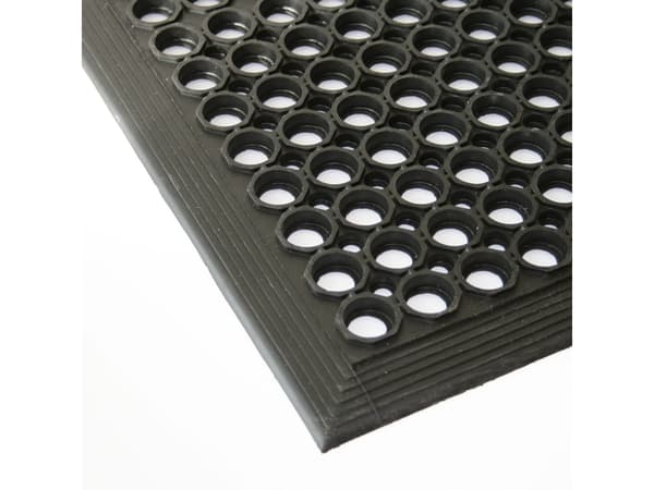 Industrimatta Ergomat Ringo 0,60x0,90 m Svart
