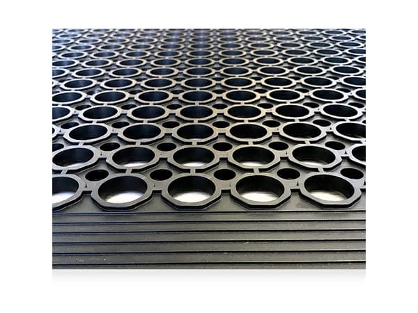 Industrimatta Ergomat Ringo 0,90x1,50 m Svart