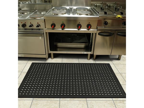 Industrimatta Ergomat Comfort 0,90x4,42 m Svart