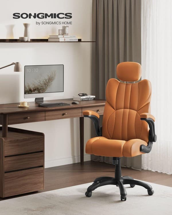 Toimistotuoli, SONGMICS OBG65BK, 70x70 cm, Karamellinruskea