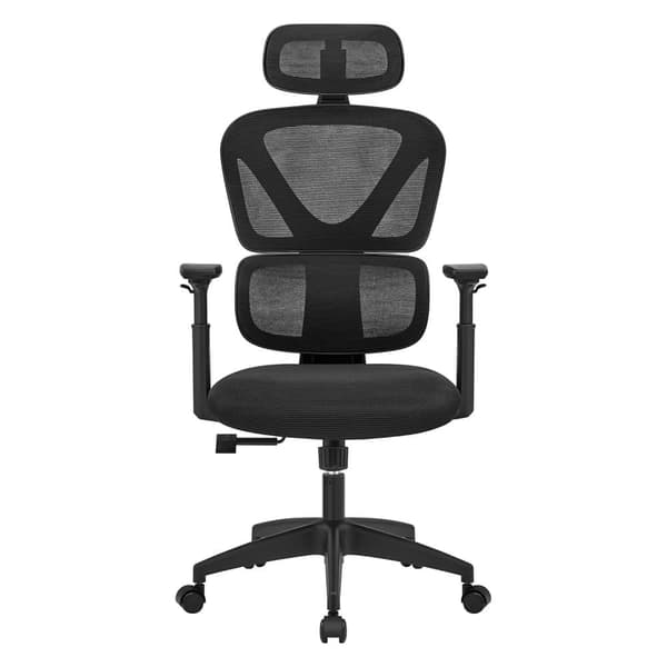 Kontorsstol, SONGMICS OBN064B01, Svart
