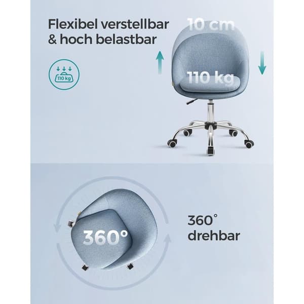 Stol, SONGMICS OBG020G01, 60x60 cm, Blå