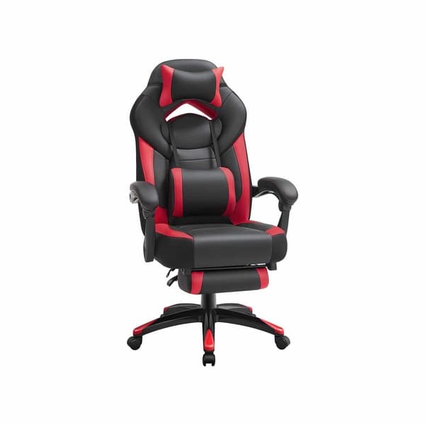 Gaming Stol, SONGMICS, Sort-Rød