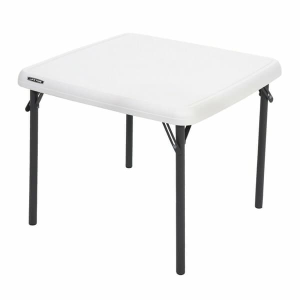 Barnbord Lifetime Hopfällbar Vit Stål Plast 61 x 61 x 53,5 cm