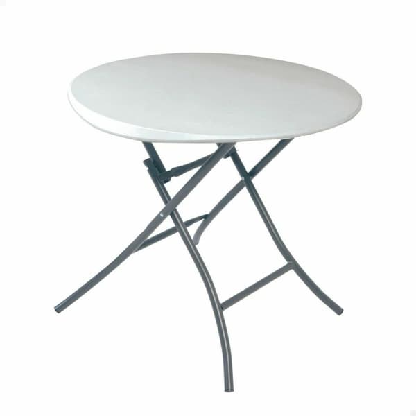 Fällbord Lifetime Vit Rund Stål Plast 83 x 73,5 cm