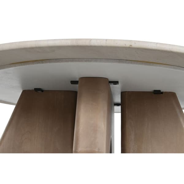 Senterbord Home ESPRIT Brun Beige 91 x 91 x 40 cm