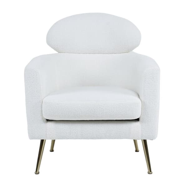 Lænestol Home ESPRIT Hvid Sølvfarvet Metal 71 x 75 x 95 cm