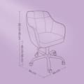 Pikkukuva 5 / 5: Toimistotuoli - Kotityön tuoli kääntymistoiminnolla, ergonominen