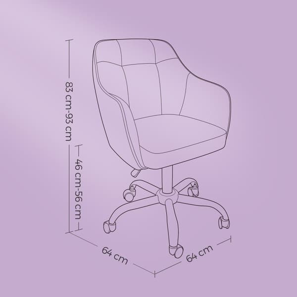 Toimistotuoli - Kotityön tuoli kääntymistoiminnolla, ergonominen