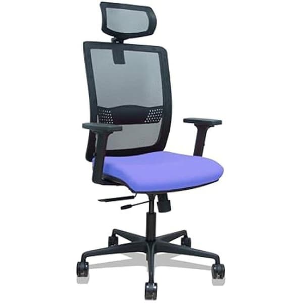 Chaise Haches - PIQUERAS Y CRESPO - Tyg Bali - Ljusblå - Stor Storlek - Höjdjusterbar
