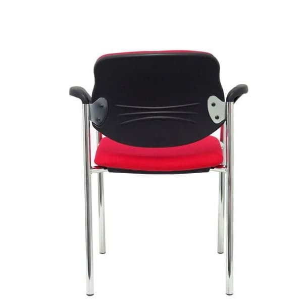 Silla confidant - PIQUERAS Y CRESPO - Villalgordo - Krom ram - Med armstöd - Röd