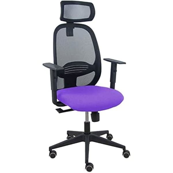 Ergonomisk kontorsstol - PIQUERAS Y CRESPO - Modell Bali - Svart - Justerbara armstöd - Justerbart huvudstöds.