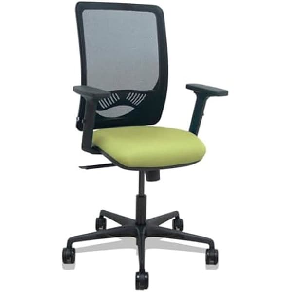 Zulema - Ergonomisk kontorsstol med synkront mekanism, 2D armstöd, svart andningsbar nätrygg och