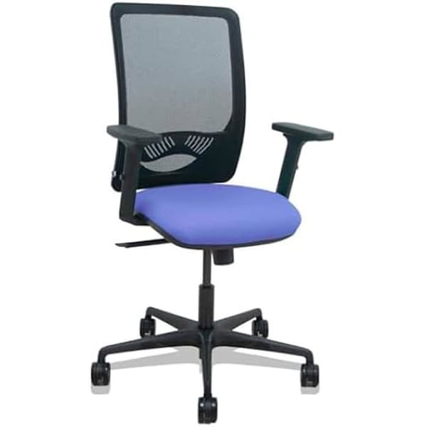 Kontorsstol - PIQUERAS Y CRESPO - Modell Brazos - Ergonomisk - 2D armstöd - Svart mesh ryggstöd