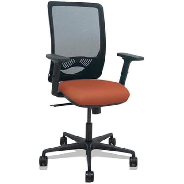 Zulema - Ergonomisk kontorsstol med synkront mekanism, 2D armstöd, svart andningsbar nätrygg och
