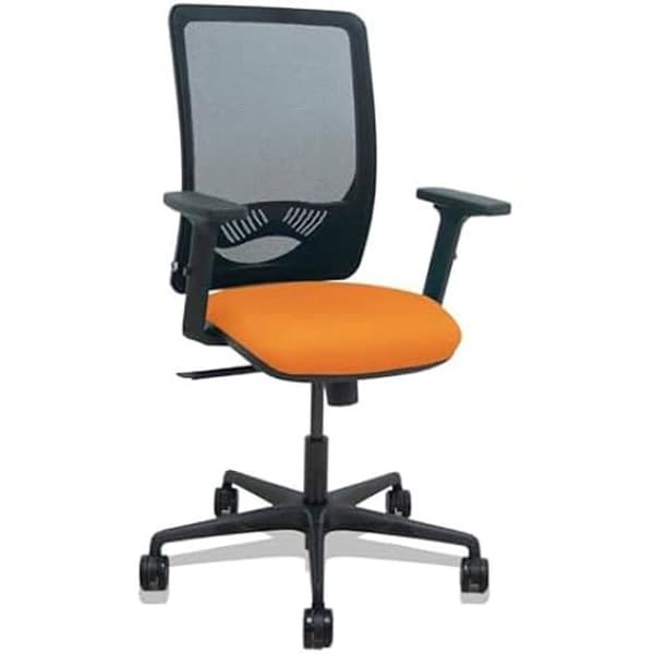 Zulema - Ergonomisk kontorsstol med synkront mekanism, 2D-armstöd - Svart andningsbar ryggstöd och