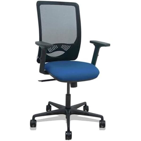 Kontorsstol - PIQUERAS Y CRESPO - Modell Brazos - Ergonomisk - 2D armstöd - Svart mesh ryggstöd