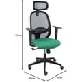 Miniatyrbild 2 av 2: Ergonomisk kontorsstol - PIQUERAS Y CRESPO - Modell Bali - Svart - Justerbara armstöd - Justerbart huvudstöd