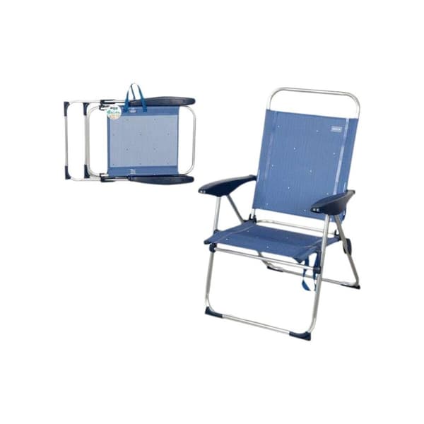 Polstrede Campingstol Aktive Blå 65 x 60 x 38 cm