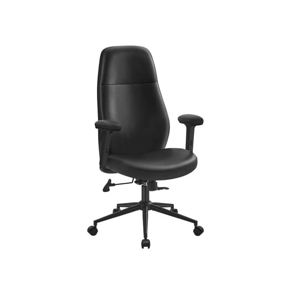 Kontorstol, SONGMICS HOME, 70x70x(114-122) cm, Blæksort.