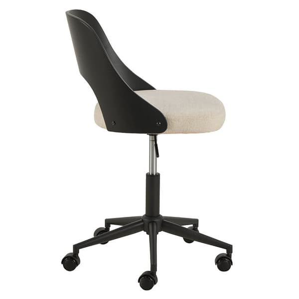Lucy kontorsstol tyg beige.