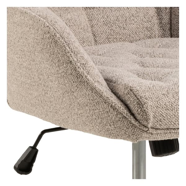 Erik kontorstol bouclé beige.