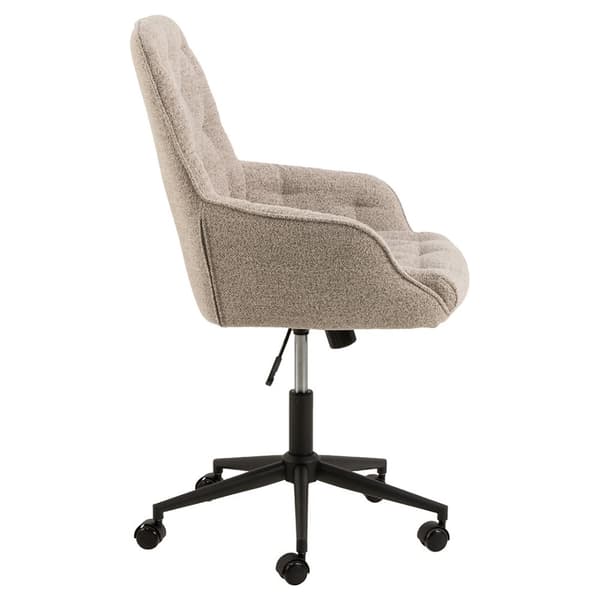 Erik kontorstol bouclé beige.