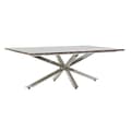 Miniatyrbillede 1 af 6: Sofabord DKD Home Decor Sølvfarvet Marmor Stål Plastik 130 x 80 x 45 cm