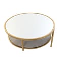 Miniatyrbillede 2 af 2: Sofabord DKD Home Decor Glamour Gylden Metal Spejl 87 x 87 x 48 cm