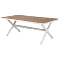 Miniatyrbillede 1 af 5: Spisebord DKD Home Decor Udvendig Harpiks Aluminium 200 x 90 x 75 cm