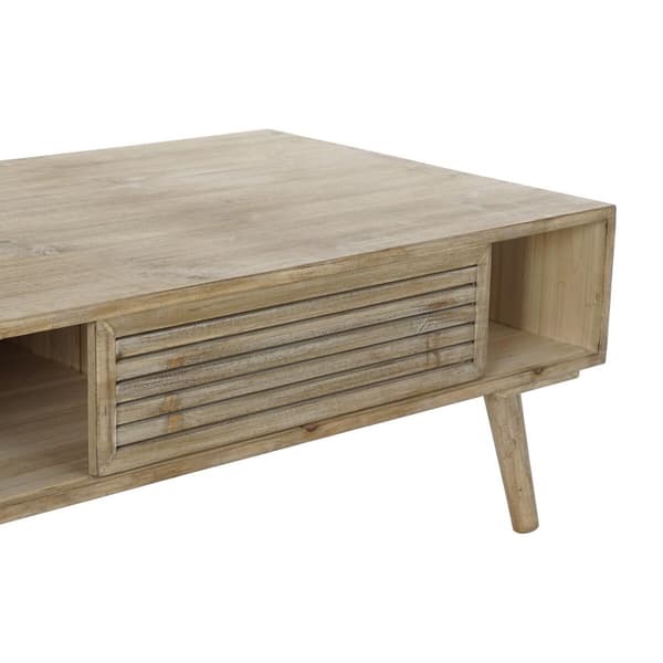 Bord DKD Home Decor 99 x 59 x 38 cm Gran Natur Aluminium