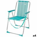Miniatyrbillede 1 af 2: Polstrede Campingstol Aktive Mediterranean Turkisblå 44 x 76 x 45 cm (4 enheder)