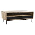 Miniatyrbillede 1 af 5: Sofabord DKD Home Decor Sort Lys brun Metal Mangotræ 120 x 60 x 45 cm