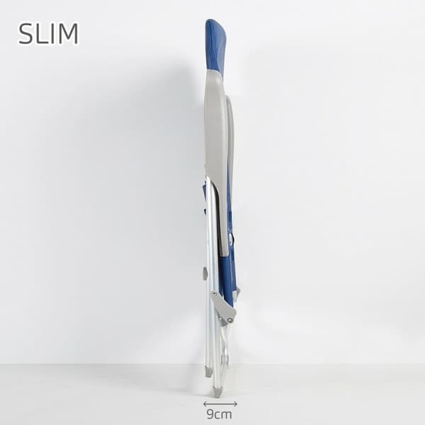 Strandkurv Aktive Slim Foldbar Marineblå 47 x 107 x 66 cm (4 enheder)