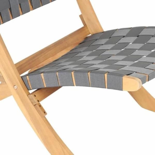Vrtni stol Beau Rivage Grå 75 x 73 x 60 cm Foldbar 2 enheder