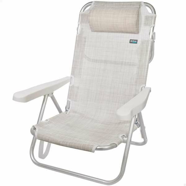 Polstrede Campingstol Colorbaby Hvid 48 x 46 x 84 cm Strand
