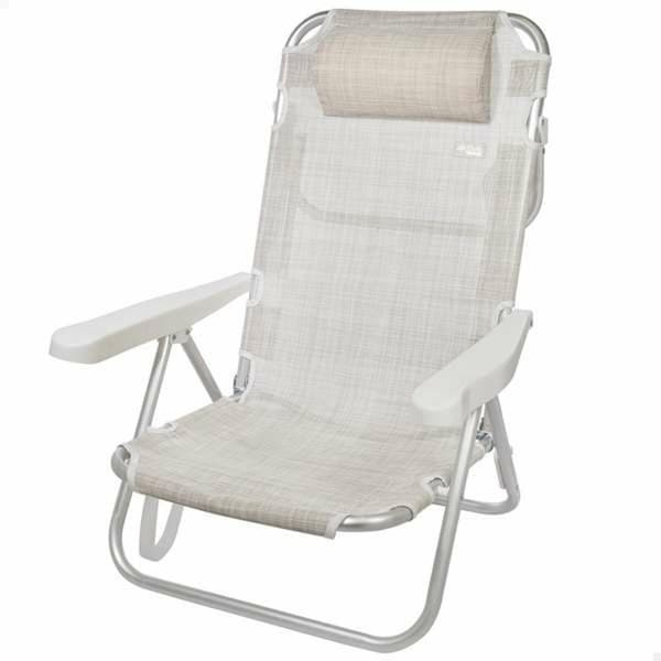 Polstrede Campingstol Colorbaby Hvid 48 x 46 x 84 cm Strand