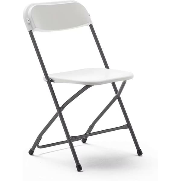Marbueno Foldestol Resin Hvid 44x44x79 cm Catering, Strand og Camping 10532