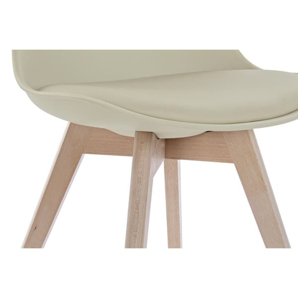 Stol DKD Home Decor 48 x 54 x 82 cm Beige polypropylen Bøg