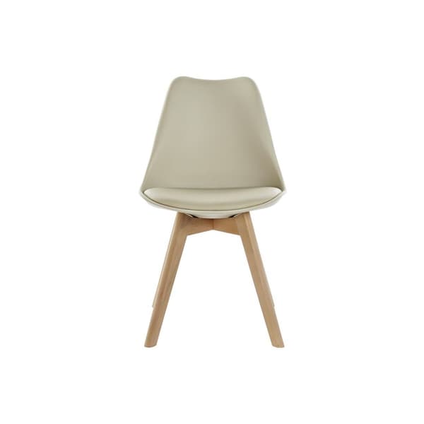 Stol DKD Home Decor 48 x 54 x 82 cm Beige polypropylen Bøg