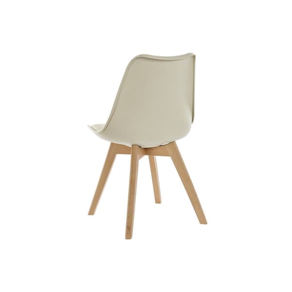 Stol DKD Home Decor 48 x 54 x 82 cm Beige polypropylen Bøg