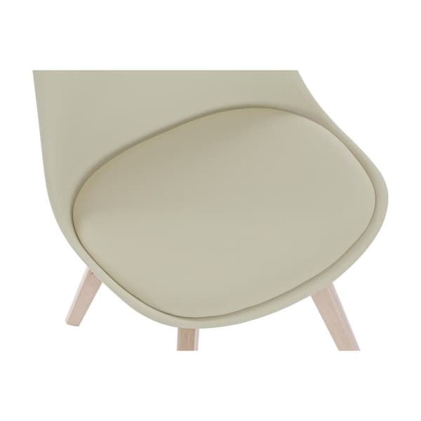 Stol DKD Home Decor 48 x 54 x 82 cm Beige polypropylen Bøg