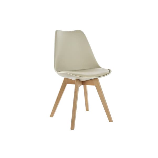 Stol DKD Home Decor 48 x 54 x 82 cm Beige polypropylen Bøg