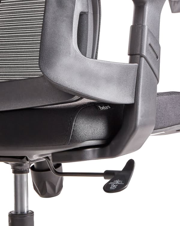 Kontorstol Sort Mesh 150 kg Ergonomisk Stol til Kontor med Drej Computerstol med Armlæn Hjemmekontorstol med Bløde Hjul