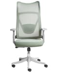 Miniatyrbillede 4 af 11: Kontorstol Grøn Mesh 150 kg Ergonomisk Stol til Kontor med Drej Computerstol med Armlæn Hjemmekontorstol med Bløde Hjul