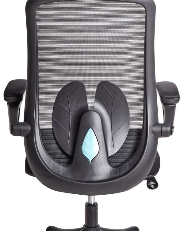 Kontorstol Sort Mesh 150 kg Ergonomisk Stol til Kontor med Drej Computerstol med Armlæn Hjemmekontorstol med Bløde Hjul