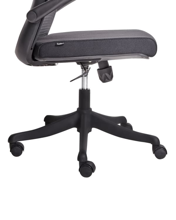 Kontorstol Sort Mesh 150 kg Ergonomisk Stol til Kontor med Drej Computerstol med Armlæn Hjemmekontorstol med Bløde Hjul