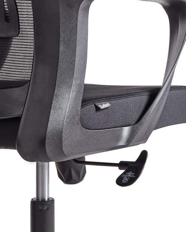 Kontorstol Sort Mesh 150 kg Ergonomisk Stol til Kontor med Nakkestøtte Computerstol med Armlæn Hjemmekontorstol med Bløde Hjul